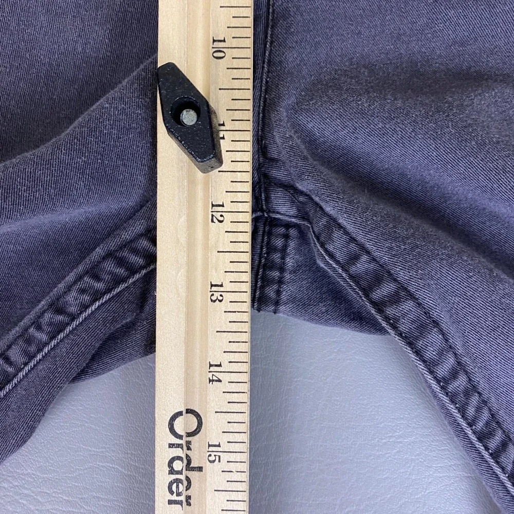 St. Johns Bay Cargo Shorts Men's Size 40 Gray Cotton Twill Outdoor Utility